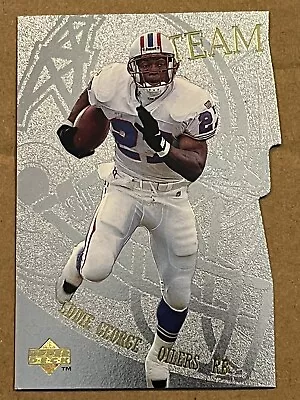 1997 Upper Deck - Team Mates Insert Die Cut - Eddie George Oilers #tm23 • $1