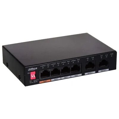 Dahua DH-PFS3006-4ET-60 6-Port 10/100Mbps Unmanaged Desktop Switch W/ 4 PoE Port • $59.99