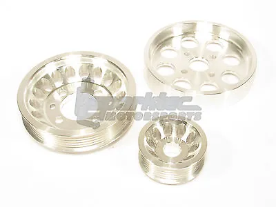 DFJ Underdrive Pulley Kit Mitsubishi Lancer Evolution EVO VII VIII IX 7 8 9 ALL • $81.11