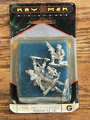 Grenadier KRYOMEK 25MM Fantasy Lead Model Figures #102 Nexus Marines #2 NOS RPG • $7.95