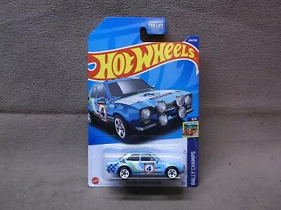 Hot Wheels Blue 2022 #244 1970 70 Ford Escort Rs1600 Drifter Scca Road Rally • $3