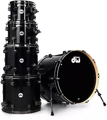 DW Collector's Series FinishPly Shell Pack - 5-piece - Gloss Black • $5388.90