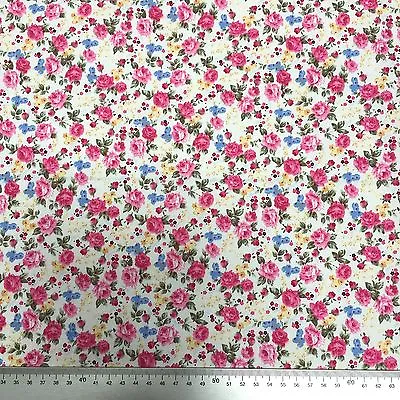 £5.99 • Buy 100% Cotton Superior Poplin Fabric . Old English Vintage . Little Rose Designs
