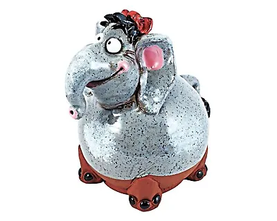 Ceramic Garden Ball Decoration Animal Figurine Yard 'Elephant Girl' H18cm Midene • £62.28