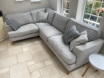 £300 • Buy M&S Comfy Corner Sofa Steel Grey Excellent Condition  Size 2m X 2.8m Left -Hand 