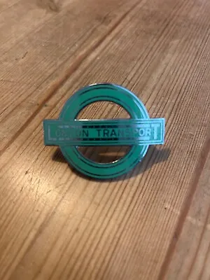 Vintage London Transport Enamel Cap Badge Green By Dingley • £14.99