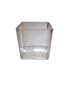 £5.50 • Buy 10cm Acrylic Cube Vase For Flowers