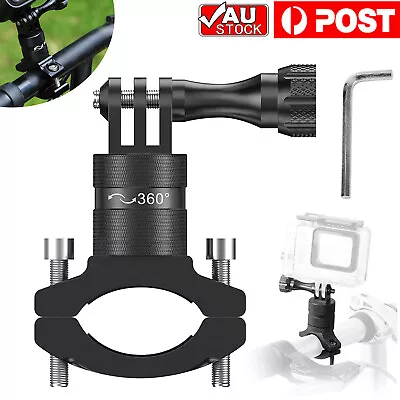 Motorcycle Bike Camera Bracket Handlebar Mount Holder Clamp For Gopro Hero 4/5/6 • $18.89