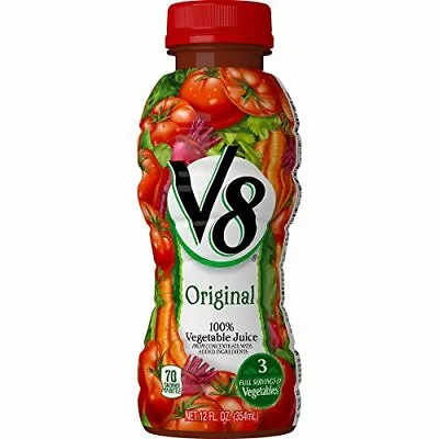 V8 Original 100% Vegetable Juice 12 Oz. Bottle  Assorted Flavor Names  Sizes  • $25.76