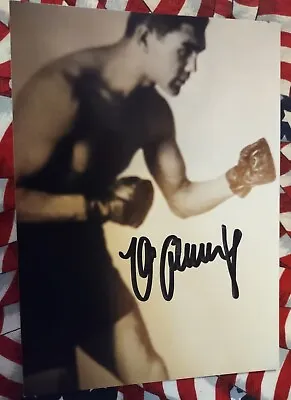 Signed Boxer Max Schmeling Dramatic Signed 5x7 Sepia Toned Photograph Lifeti Coa • $66