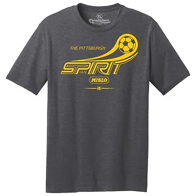 Pittsburgh Spirit 1978 Logo MISL Soccer TRI-BLEND Tee Shirt • $22