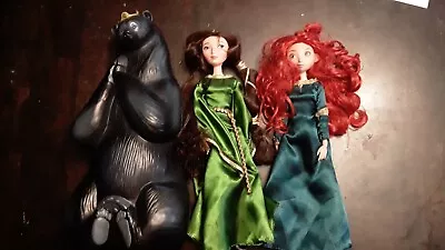 Disney Pixar Brave Queen Elinor Bear Set Transforming Doll 2012 And Merida • $49.99