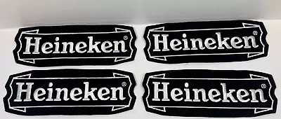 Lot Of 4 Large Heineken Beer Embroidered  Patch 3.5 X 9.5 Inches • $25.24