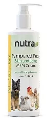 Nutra Health Pampered Pets Skin And Joint MSM Cream 8 Oz (240 Ml) Pump • $56.72