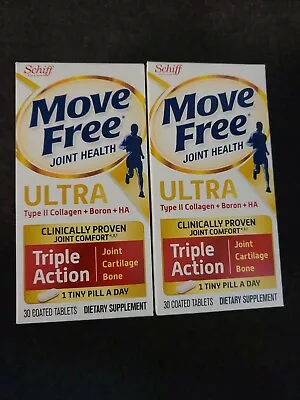 2 Schiff  Move Free Ultra Triple Action Joint Supplements - 30 Tablets (i5) • $30.80