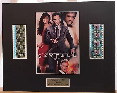 James Bond 007 Skyfall 10 X8  35mm Film Cell Display Framed Or Unframed • £25