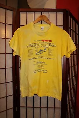 Vintage 1980's Reebok  Screen Stars -the Foster's Famous Shoes T-shirt - M . ALY • $114.92