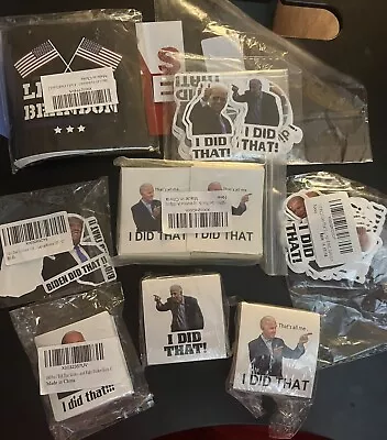 President Trump And Biden Stickers I Did That Approx 600 Plus For 1 Bid • $7.99