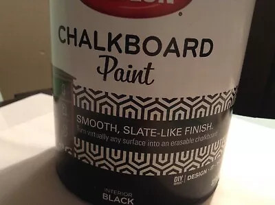 NEW Krylon Black Latex Chalkboard Paint (1-Quart)  FREE SHIPPING • $30.99