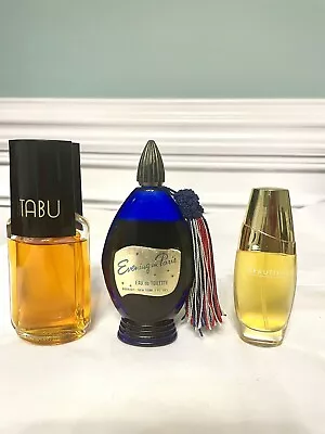 🔥Lot 3 Vintage  Estée Lauder Beautiful TABU & Evening In Paris. All 75% Full • $0.99