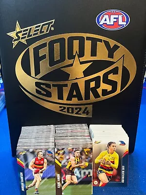 2024 Afl Select Footy Stars Complete Base Set Includes Vinyl Album - 234 Cards • $34.95