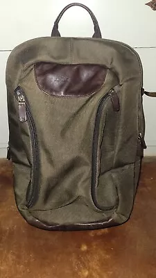 Eddie Bauer Canvas Leather Backpack • $35
