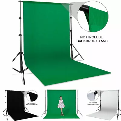 Green Screen Background Chromakey Muslin Backdrop Photo Video Studio PhotoA-W_ • $10.85