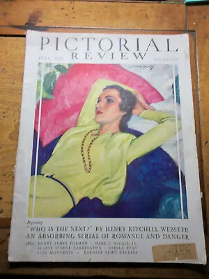 Pictorial Review Magazine  6/1931 MCClelland Barclay Cov Cigarette Ads Fashion • $12.99