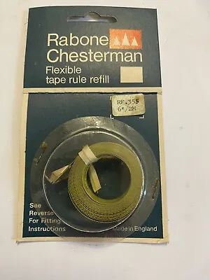 $6.25 • Buy Rabone Chesterman Flexible Tape Rule Refill - 6ft/2m - New Old Stock