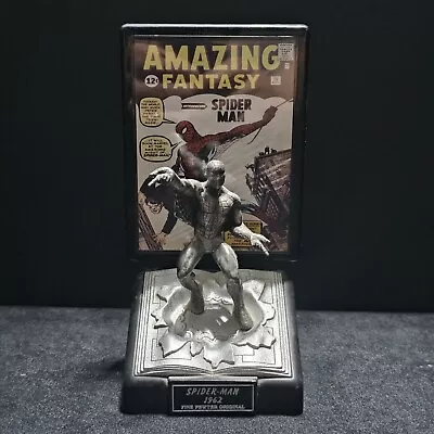 1996 Spider-Man (1962) Silver Age Pewter Comic Book Champions Series #1 Figure • $10.99