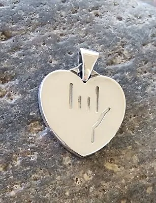 James Avery Retired I Love You Sign Language Heart Pendant • $413.10