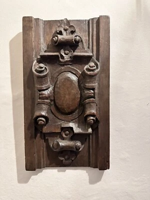 £85 • Buy Jacobean 17th Century Wooden Hand Carved Wall Panel