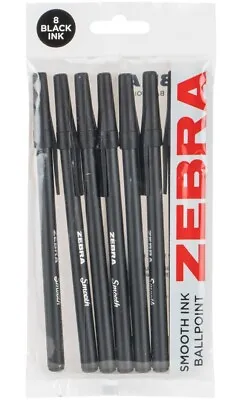 Retractable Ballpoint Zebra Z-Grip Pens Smooth Writing Black Blue Ink Supply • £1.50