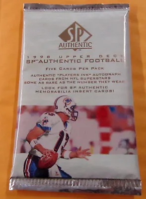 $149.18 • Buy (1) Pack-1998 Upper Deck Sp Authentic Football (peyton Manning-moss Rookie?)