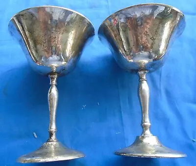 Cups Goblets Champagne Sherbet Dessert Leonard EPNS India Silver Plate • $8.99