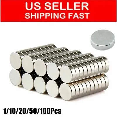 10 X 3mm Super Strong N35 Round Disc Neodymium Mini Fridge Magnet Rare Earth Lot • $6.36