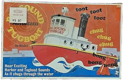  Hasbro Big Sound Motorized Tugboat Vintage 1968 Marvin Glass Associates SEALED! • $54.99