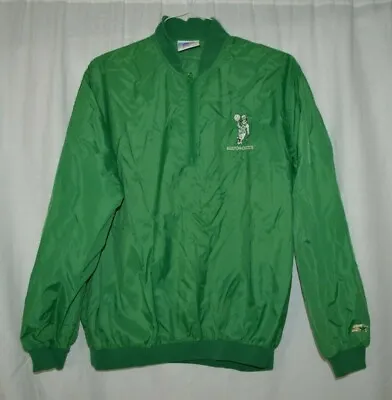 $82.37 • Buy Boston Celtics 1980s NBA Green Starter Vintage Windbreaker Pullover Mens Large