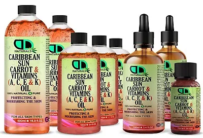 DD Caribbean Sun Carrot & Vitamin E Oil For Deep Fab Tan & Healthy Skin • £4.79