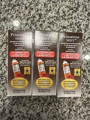 3 Pack - Primatene Mist Epinephrine Inhalation Aerosol - EXP 04/2025 • $82.97