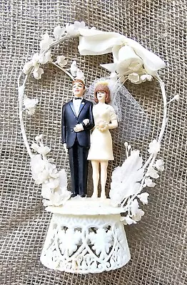 Vintage 1950 To 1960s Wedding Cake Topper 7  • $24.99