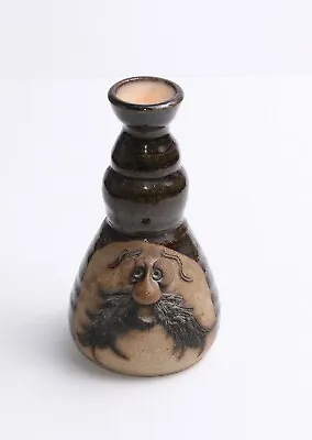 5 ½” Tall Vintage Studio Pottery Face Vase Foothills Pottery Unique Funny Candle • $12