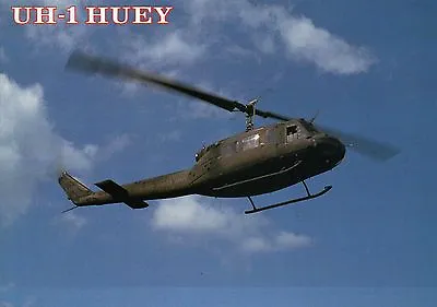 UH-1 Huey U.S. Army Tactical Transport Helicopter Aircraft - Military Postcard • $2.99