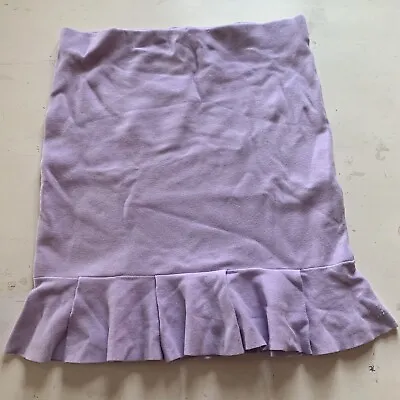 Express Skirt Womens 14 Peplum Pencil Ponte Knit Pull On Purple Lavender Lilac • $15.99