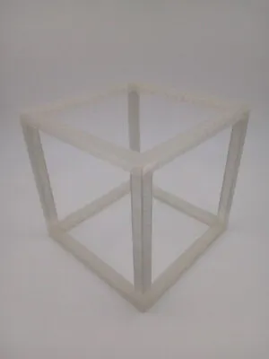 Cube Open Wireframe 3D Printed 3 Dimensional Sculpture Model Pick Size & Color • $28.99