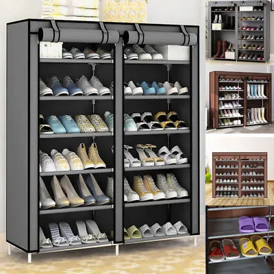 £13.59 • Buy 6 Tier Dustproof Shoes Cabinet Storage Organiser Shoe Rack Stand Holds 36 Pairs