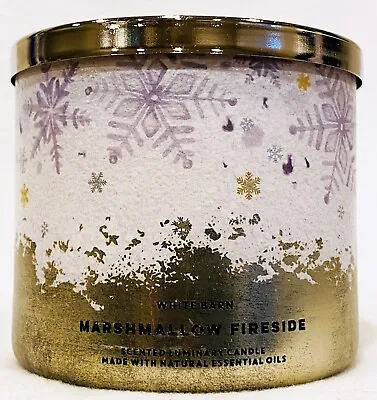 1 Bath & Body Works MARSHMALLOW FIRESIDE Large Scented 3-Wick Candle 14.5 Oz • $23.74