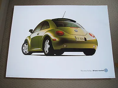 Volkswagen VW 1999 New Beetle Turbo Poster • $12.95