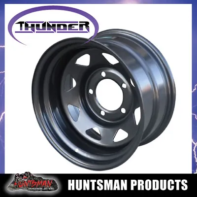 16x8 5/150 PCD Black Thunder Steel Wheel Rim -50 Offset 79 100 Suit Landcruiser • $101