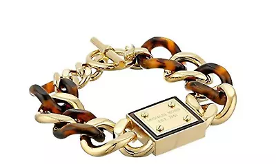 MICHAEL KORS BRACELET! Resort Logo Curb Chain Plaque Bracelet NWT :) MSRP $165 • $129.99